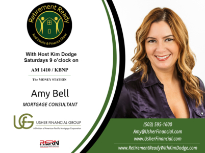 Amy Bell, Kim Dodge, and Andrew Usher, Reverse Mortgage and Mortgage Specialists, Usher Financial Group, a division of American Pacific Mortgage Corporation.  First Time Borrowers, Self-Employed Borrowers, The Star Loan Program, Non-Occupying Co-Borrower,