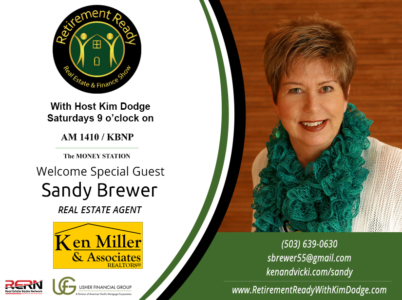 Andrew Usher and Kim Dodge, Mortgage Consultants with Usher Financial Group, a division of American Pacific Mortgage Corporation.  Sandy Brewer, Realtor wit Ken Miller & Associates.  King City Retirement Community